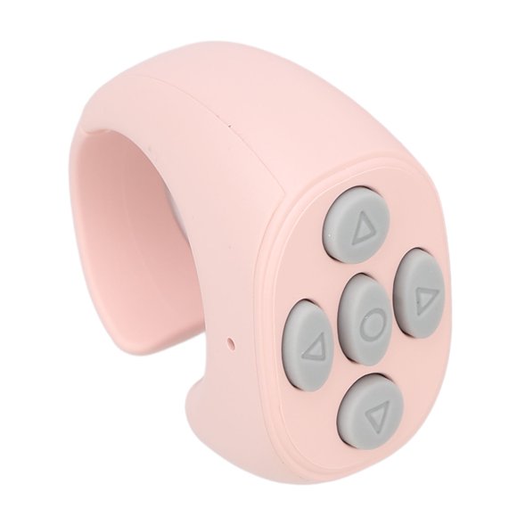 Phone Remote Controller Ring, Fingertip Video Controller Video Recording for Making Film Black,White,Pink