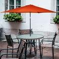 thumbnail image 4 of Costway 10 FT Patio Umbrella Patio Market Steel Tilt W/ Crank Outdoor Yard Garden Orange, 4 of 10