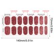 thumbnail image 3 of LSLJS 16 Small Nail Art Stickers Solid Color Glossy Nail Stickers, Home Accessories, 3 of 4