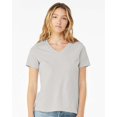 thumbnail image 1 of BELLA + CANVAS - Women’s Relaxed Jersey V-Neck Tee - 6405, 1 of 1