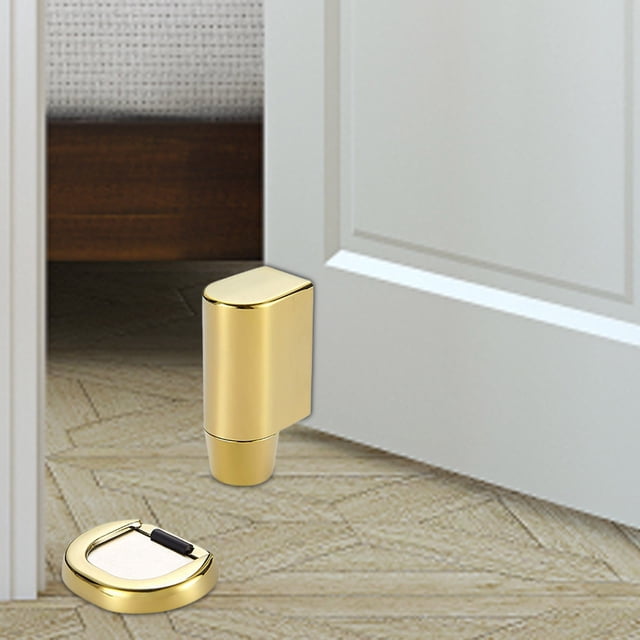Support de Porte Automatique Robuste avec Système de Verrouillage Rétractable Design Moderne Coupe-Vent pour Sécurité Domestique