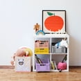 thumbnail image 4 of 3 Sprouts Children's Foldable Fabric Storage Cube Soft Toy Basket, Llama, 4 of 5