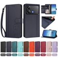 thumbnail image 4 of Four Leaf Clover Flip Cover for Xiaomi Poco X6 Pro Leather Wallet Case with Kickstand Dark Blue, 4 of 6