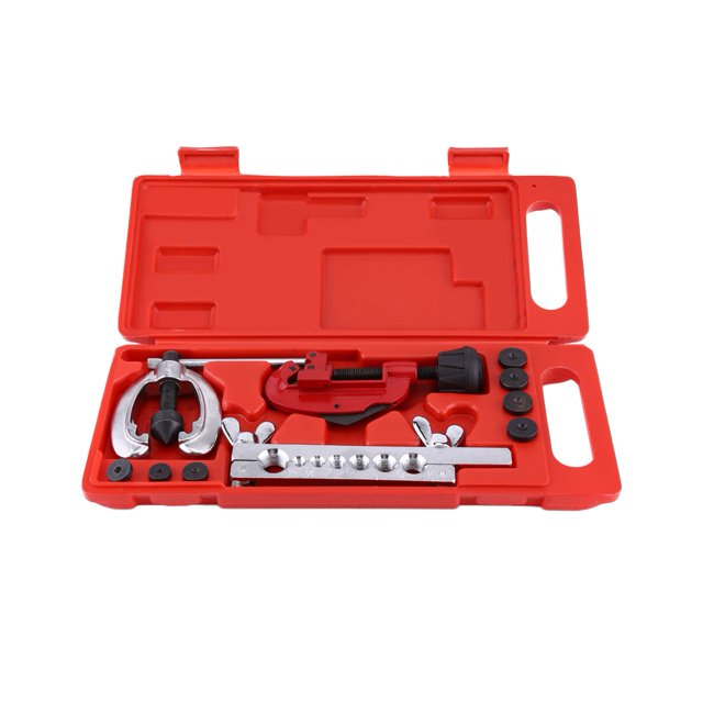 Kit d'Évidement de Tuyau, Kit d'Outils Professionnel Complet en Acier Pratique pour Évidements Simples et Doubles