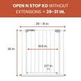 thumbnail image 2 of hauck 59726 Open N Stop  29 to 31" KD Pressure Fit Safety Gate, White, 2 of 7