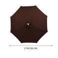 thumbnail image 2 of Dvkptbk 8.8ft Beach Umbrella for Sand, Outdoor Portable Patio Umbrella Replacement Canopy for 8 Ribs, 2 of 5