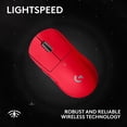 thumbnail image 4 of Logitech G PRO X SUPERLIGHT 2 SE LIGHTSPEED Wireless Gaming Mouse - Red, 4 of 9