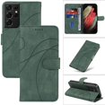 thumbnail image 1 of Flip Case For FOXDOCK Samsung Galaxy S21 Ultra Card Slots and Kickstand Function Skin Feel Leather, 1 of 5