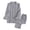 Grey, variant on hoksml Men's Cotton Plaid Pajama Set Long Sleeve Button-Down Shirt and Comfortable Pants Classic 2-Piece Sleepwear Loungewear