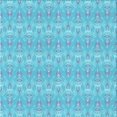 thumbnail image 1 of Ahgly Company Tapis d'Intérieur Lavable en Machine Carré Bleu Transitionnel, 7 Pieds Carré, 1 of 7