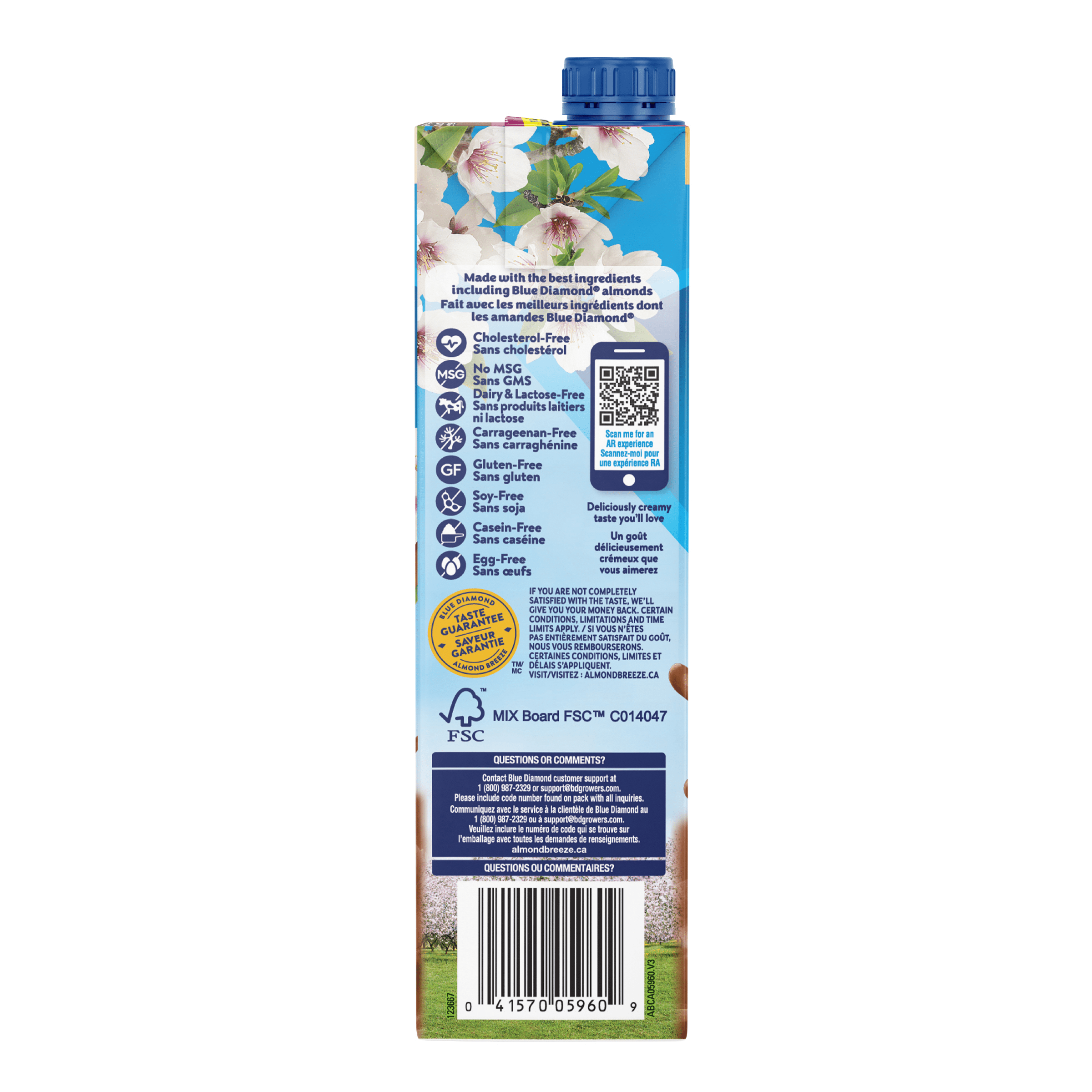 Blue Diamond Non Sucrée Chocolat Almond Breeze