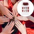 thumbnail image 2 of relayinert False Nail Removable Wearable Simple to Apply Smooth Surface Various Shapes Fake Fingernail Strong Viscosity Charming Paster 26, 2 of 9