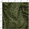 thumbnail image 2 of Soimoi Green Japan Crepe Satin Fabric Leopard Animal Skin Print Fabric by the Yard 44 Inch Wide, 2 of 6