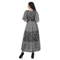 thumbnail image 3 of Moomaya Robe d'Été en Coton Slub Imprimée pour Femmes Grande Taille Robes pour Dames, 3 of 4