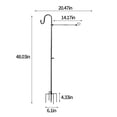 thumbnail image 3 of Yhmxh St Patricks Day Decorations Garden Flag Stand With Hook 1 Pack Weather-Proof Garden Flag Pole With Spring Stoppers And Flag Clip Garden Flag Stand For Small Flag St Patricks Day Accessories, 3 of 7