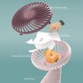 thumbnail image 4 of Iumwxz Portable Fan Summer Folding Windmill Usb Charging Small Fan Student Desktop Office Handheld Fan Mini Fan Wine Plastic Tax Free Weekend, 4 of 6