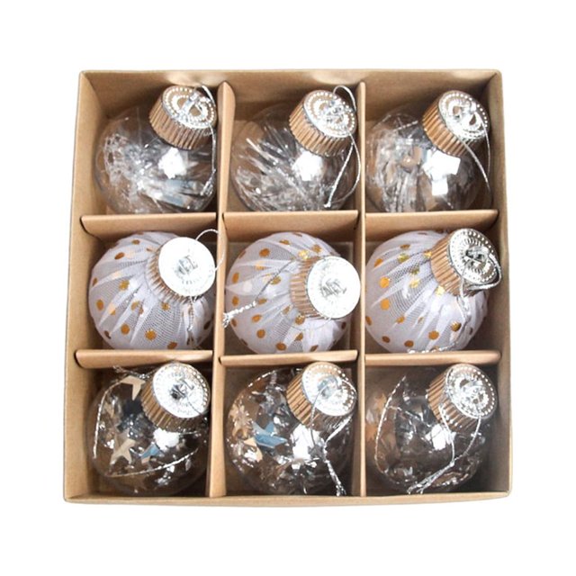 ZheElen Festive Decorations For Christmas Tree Spread Holiday Cheer Christmas Balls Decorations Christmas Decorations Home Decor A 1Set