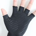 thumbnail image 3 of Redempat Black Compression Gloves Made With Nylon And Spandex Experience Relief And Flexibility black XL 1Set, 3 of 6