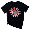 thumbnail image 5 of KIHOUT Nouveau Haut de Mode d'Été pour Femmes 2025, T-Shirt à Manches Courtes à Col Rond Décontracté à Imprimé Floral Noir TG, 5 of 5