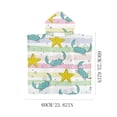 thumbnail image 1 of Serviette de Plage à Capuchon pour Enfants, Serviette de Plage de Changement, Natation, Portable, 1 of 3