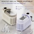 thumbnail image 3 of SharkTRUE Portable Countertop Ice Maker Machine, 8 Cubes in 10 Mins, Compact Mini Ice Maker for Home Camping Office Bar Party Car with Standard AC Adapter Car Adapter, Easy Cleaning, 3 of 8