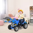 thumbnail image 4 of Costway Kids Ride On Excavator Truck 12V Battery Powered Front Loader Digger Blue, 4 of 10
