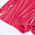 thumbnail image 4 of AherBiu Hauts Grande Taille pour Femmes Automne Manches Longues Haut de Pyjama Doux avec Soutien-Gorge Intégré Col Ras du Cou T-Shirts de Pyjama Confortables, 4 of 7