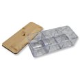 thumbnail image 2 of ITY International - Boîte de Rangement avec Couvercles en Bambou, 3 Compartiments, 9.45 Pouces x 3.34 Pouces x 2.75 Pouces, Transparent, 2 of 4