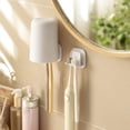 thumbnail image 4 of SuChun Spoon And Lid Rest 4Pack Toothbrush Holder For Bathroom Wall Mounted Toothbrush Holder Adhesive Toothbrushes Organizer Plug Socket Holders Shower White White, 4 of 9