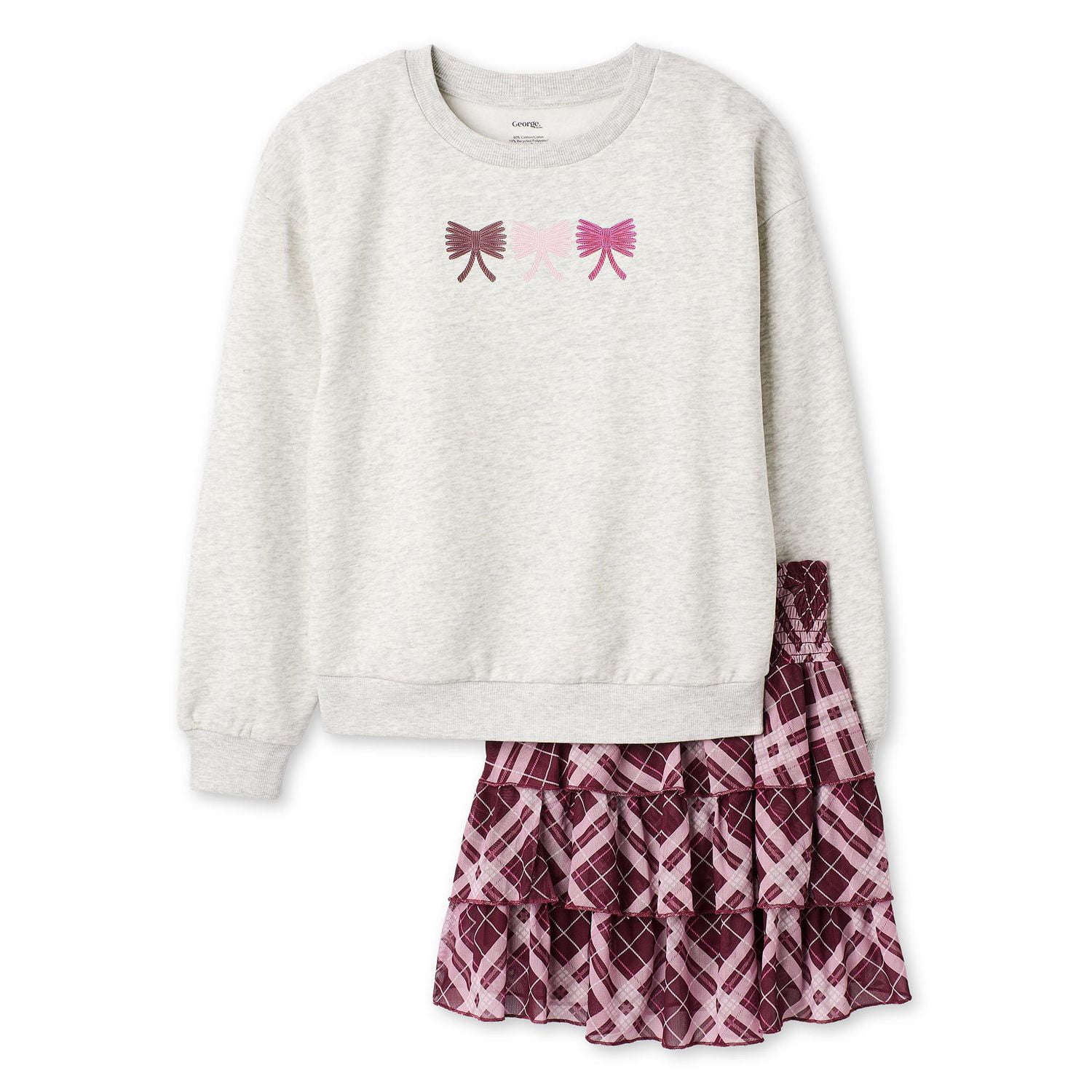 Ensemble 2 pièces avec jupe-short George pour filles