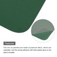 thumbnail image 4 of Uxcell 6 Pcs Iron on Patches Fabric Repair Patches for Clothes Dark Green, 4 of 6