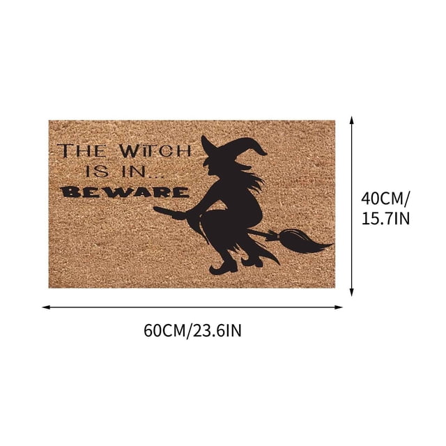Halloween Door Mat Printed Carpet Non-Slip Entry Door Mat, Absorbent Bathroom Kitchen Entryway Mat with Halloween Theme,Machine Washable for Indoor and Outdoor Door Mats Outdoor