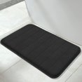 thumbnail image 1 of ORUYROP Memory Foam Bath Mat Large Size 31.5 by 19.8 Inches, Soft and Comfortable, Super Water Absorption, Non-Slip, Thick, Machine Wash, Easier to Dry Bathroom Floor Rug, Black, 1 of 7