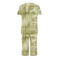 thumbnail image 3 of Rbaofujie Robes de Nuit et Vêtements de Sommeil pour Femmes, Col Rond, Imprimé, Manches Courtes, Ensemble Chemise de Nuit et Pantalon, Tenue d'Intérieur, Pyjamas avec Poches, Chemises de Nuit pour Femmes Grande Taille, 3 of 6