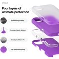 thumbnail image 2 of KOMI Compatible with iPhone 16 Pro Max Case, Premium Liquid Silicone Case, Full Body Protective Cover, Shockproof, Slim Phone Case, Anti-Scratch Soft Microfiber Lining, 6.9 inch Neon Purple, 2 of 5