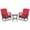 Red, variant on Costway 3 PCS Patio Rocker Set Outdoor Wicker Rocking Chairs with Double-Layer Coffee Table Beige