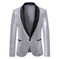 thumbnail image 1 of Mens Jacket Winter Mens Autumn And Winter Fashion Personality Sequins Casual Suit Jacket, 1 of 3