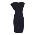 thumbnail image 4 of Robe Maxi Courte d'Été pour Femme à Col Rond, Couleur Unie, Décontractée, Sans Bretelles, pour Fête, 4 of 10