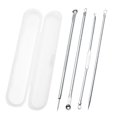 thumbnail image 4 of Milaget 4 Pcs Kit d'Outils de Beauté pour le Visage en Acier Inoxydable Extracteur de Comédons Points Noirs +, 4 of 8