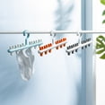 thumbnail image 1 of Vaidha Windproof Sock Clips Hanger, Clothes Drying Rack With 360鎺?Swivel Hook And Strong Clips For Drying And Organize Underwear, Socks, Hats, Scarves, Pants, 1 of 6