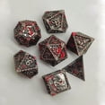 thumbnail image 3 of 7Pcs Polyhedral Dice Irregular Big Role Playing Dice Game Numbers Board Games Red Black, 3 of 7