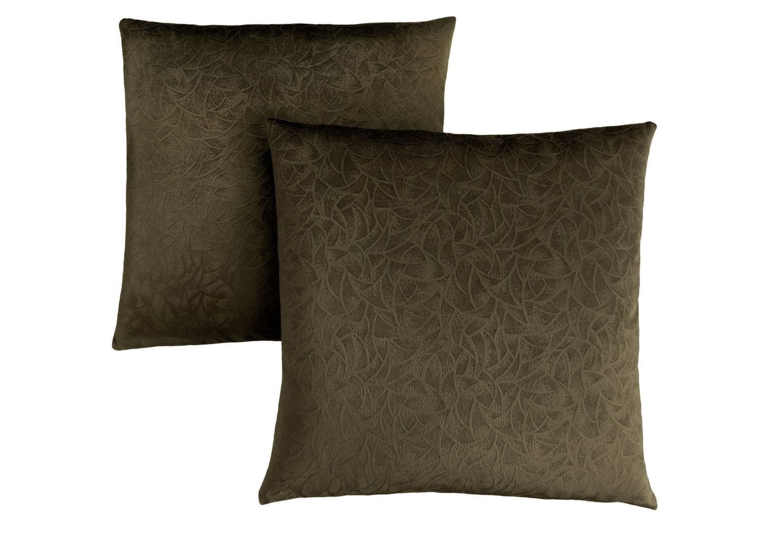 Monarch Specialties Oreillers, Lot De 2, 18 X 18 Carré, Encart Inclus, Jeté Décoratif, Accent, Sofa, Canapé, Chambre À Coucher, Polyester, Hypoallergénique, Vert, Moderne