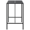 thumbnail image 2 of vidaXL Bar Table with Glass Top Black 110x70x110 cm Poly Rattan, 2 of 4