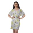 thumbnail image 1 of Moomaya Robes Décontractées pour Femmes Courtes Imprimées Robe Fluide à Col en V pour Femmes Grande Taille, 1 of 6