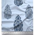 thumbnail image 1 of Soimoi Silk Fabric Floral & Paisley Block Print Fabric by The Yard 42 Inch Wide, 1 of 3
