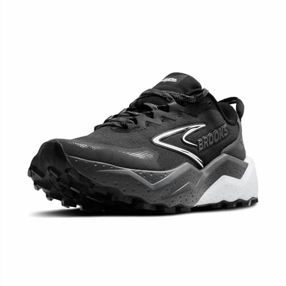 Brooks Women’s Caldera 8 Ultra Trail Running Shoe - Black/Blackened Pearl/White - 7.5 Medium