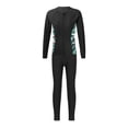 thumbnail image 3 of Kvysinly 2Pcs Girls Rash Guard Swimsuit UPF 50+ Swimming Costume Kids Long Sleeve Rash Shirts Legging Set Black 8, 3 of 7