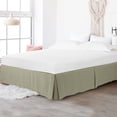 thumbnail image 3 of PiccoCasa Brushed Pleated Bed Skirt Durable Classic Tailored  Dust Ruffled Solid 16 Inch Drop, 3 of 7