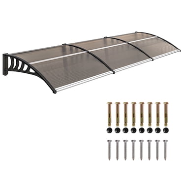 Outsunny Window Awning Door Canopy Front Door Outdoor Patio Cover