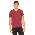 thumbnail image 1 of Bella Canvas Mens Jersey V-Neck Tee, L, Maroon Marble, 1 of 3